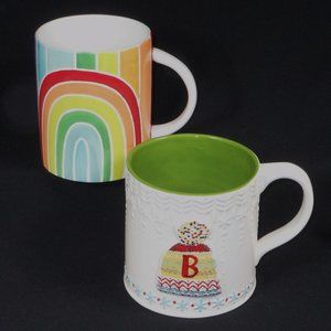 2 great coffee mugs from ANTHROPOLOGIE